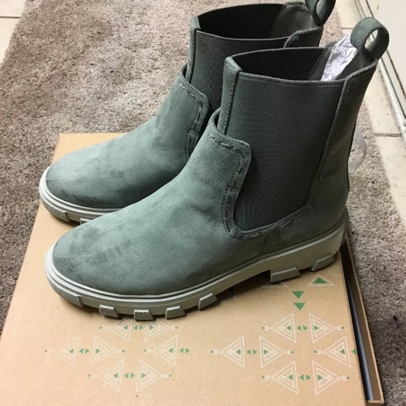 Free People Shoes - Free People Vegan suede boots MOON MISTY COLOR SZ8